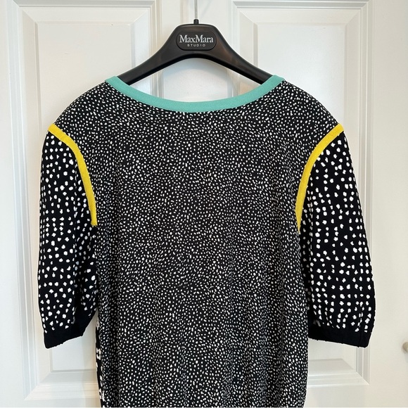 MaxMara label-cut Floral Contrast Trim Knit Top IT40 165/88A US4/6 Spring/Summer - Picture 10 of 16